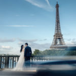 Newlyweds and Eiffel Tower
