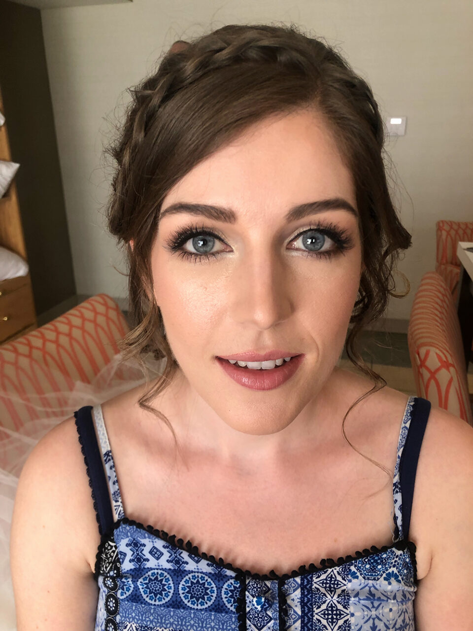 Bridle makeup-close front shot